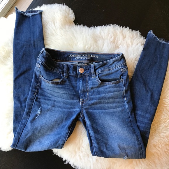 American Eagle Outfitters Denim - American Eagle Super Stretch Distressed Jeggings